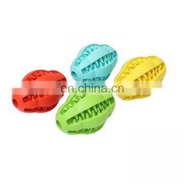 Factory wholesale grind teeth dog leakage food ball rubber pet toy