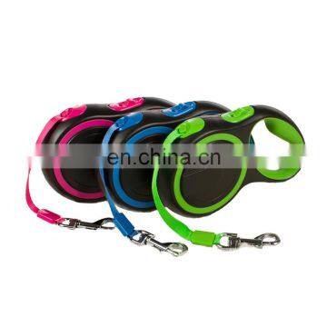 Manufacturer Wholesale Pink Green Blue Plastic Nylon Automatic Dog Retractable Leash photo-2