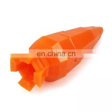 Factory supply ultra durable carrot shape design pet chew toys  treats puzzle IQ toy  interactive toy dog toy