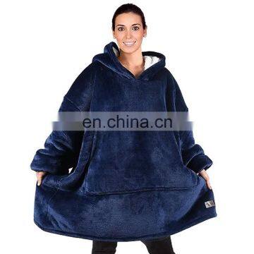 Reversible Sherpa Oversized Giant Hoodie Cozy Warm Comfortable hoodie fleece blanket