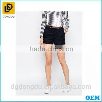 Wholesale woman beach black joker casual shorts for lady