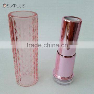 Beauty Color Round Shape Empty Lipstick Tube Transparency Lipstick Tube Pink Lipstick Tube photo-3