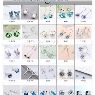 S925 Sterling silver jewelry, Earrings