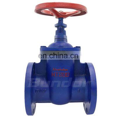 Bundor DIN Standard Resilient Gate Valve Non Rising Stem Flange Gate Valve Dimension