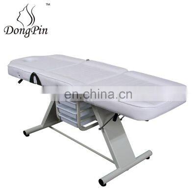 Backrest Adjustable Portable Massage Chair Facial Bed Massage Table With Drawers