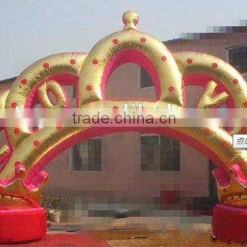 Customized inflatable gold color arch for wedding