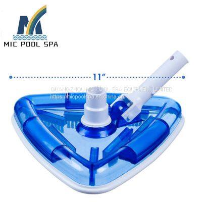 Swimming Pool Accessories Durable Cleaning Tip Tool for Swimming Pool Trianguar Transparent Weighted Vac Head