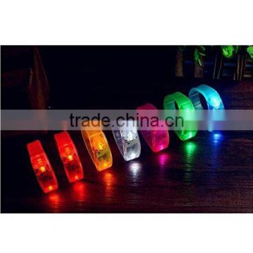 LED luminous button bracelet bracelet edition cheer wrist band (White)