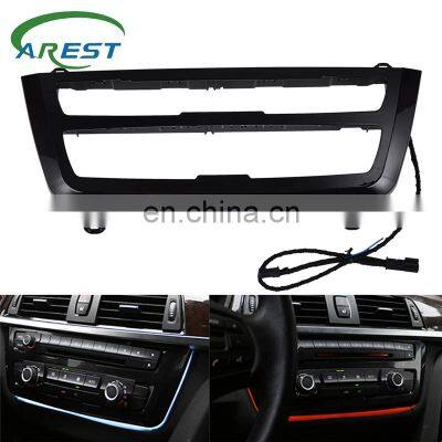 LED Light Dash AC Panel Car Radio Trim LED Dashboard Center Console AC Panel Light Atmosphere Light For BMW 3 & 4 Series F30 LCI