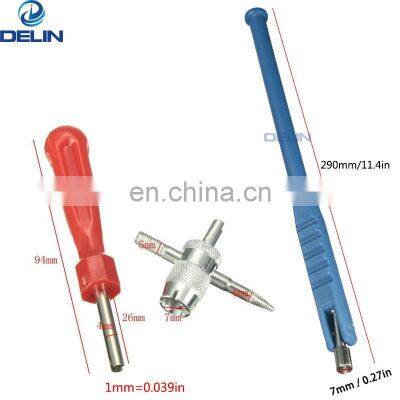 Set of 3 Tube Metal Tire Repair Tools Valve Stem Core Drawing Tire Valve Stem Puller