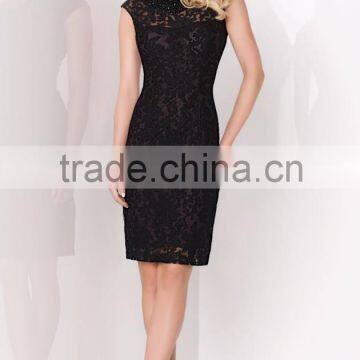 New Good Quality Short Beaded Cap Sleeve Vintage Lace Mother Of The Dresses