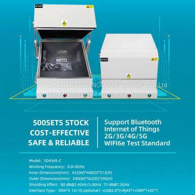 0.8-8GHz Single-layer RF Shielding Box OEM EMI Wifi6e 5G GSM Phone Test Instrument