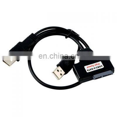 USB 2.0 to 7+6 13 Pin SATA Laptop CD/DVD/Blu-ray Optical Drive Adapter Cable Promotion