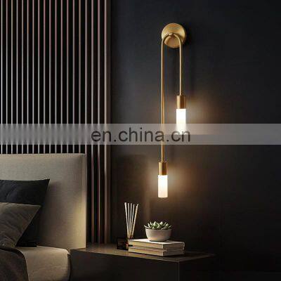Nordic Creative Personality Light Luxury Double Head Wall Lamps for Decoration