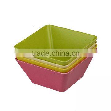 Environmentally flower pot/ big square flower pot/Bamboo fiber flower pot