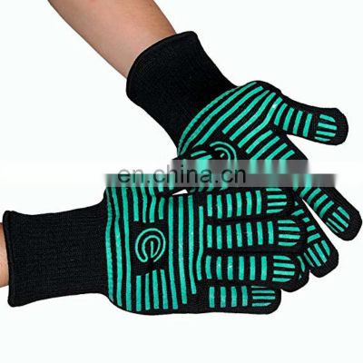 Barbecue gloves Silicone Non-Slip Cooking Hot Glove for Grilling, Cutting, Baking, Welding