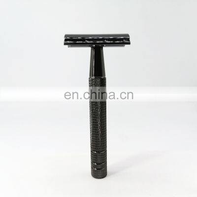 Classical men high quality metal handle grooming double edge safety razor