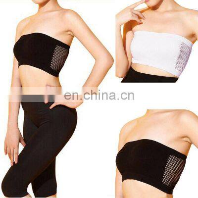 Tank Tops Sexy Crop Vest Breathable Mesh Tube Bra Strapless Crop Tops Women Ladies Sexy Bralette Bra Bandeau Boob Underwear photo-3