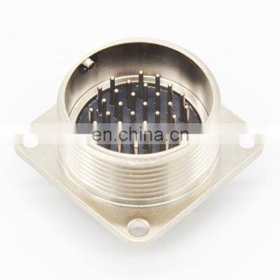 Cylinder Shaped Russian DC / AC Power Connectors Block Type Plug
