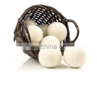 Wholesale Supplier Customized Logo Pure Eco Laundry Organic Felt Set Wool Balls Dryer photo-5