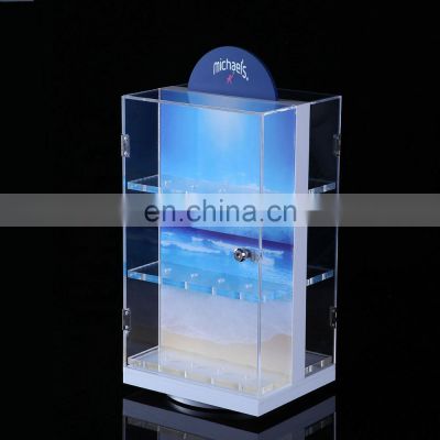 Acrylic Rotating Jewelry Display Case Acrylic Showcase