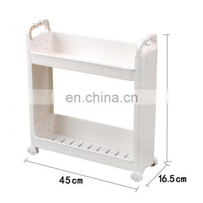 New products 2 tier slim kitchen drain basket bathroom shower caddy shelf organizer holder corner storage rack shelf for home