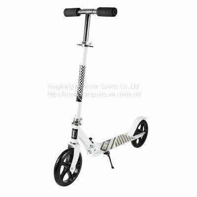 Large 200mm PU Wheels Adult City Push Aluminium Kick Scooter