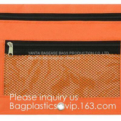 Metal Clip Zipper Slider Closure Bags, Zip Envelope, Clear Color A5 Size Paper Document File Invoice Bill Zipper Bag Pen