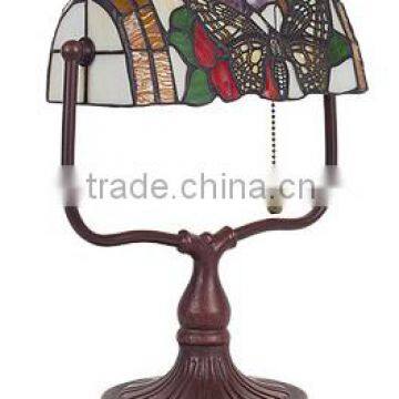 Tiffany Lamp Butterfly Bank Lamp Stained Glass Reading Glass Table Lamp Tiffanylamp photo-6