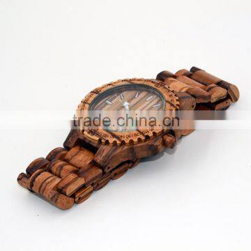 Summer Style Quartz Hand Watch,water Resistance Eco-friendly Materia Natural Wooden Wrist Watch