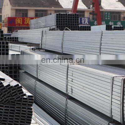 High quality square tubing galvanized steel pipe iron rectangular tube price for carports