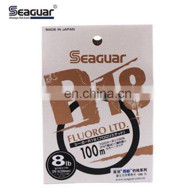 Super Strong Seaguar R18 100m Transparent 100% Fluorocarbon Fishing Line Japanese