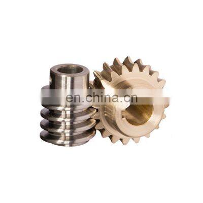 Custom Worm Gear Curved Hard Tooth Surface Brass Worm Gear