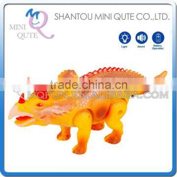 Mini Qute 26 cm plastic Godzilla Jurassic Park robot sound flash walk electronic dragon Dinosaur Triceratops model toy NO.6654