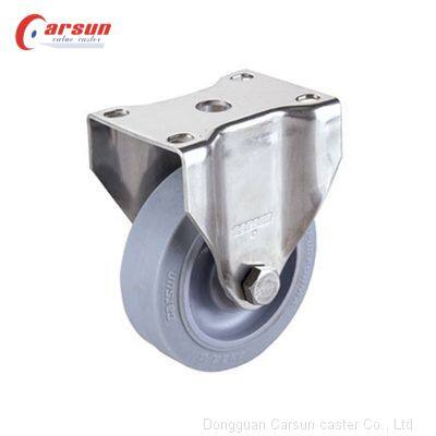 Medium Caster 5-inch TPR Fixed Caster Wheel