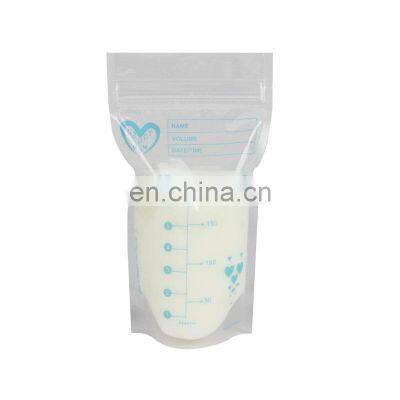 Custom Printing Breastmilk Baby Milkbags Breast Milk Storage Bags 100% BPA Free Transparent Stand up Pouch With Zipper photo-5