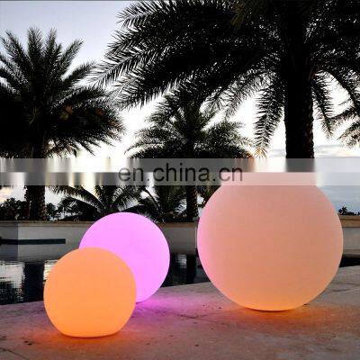 Customized PE material holiday lighting Led Round Ball solar garden lights led outdoor indoor magic charge ball light