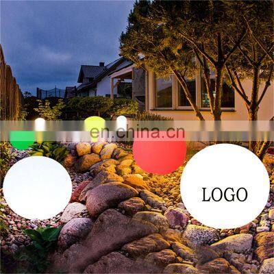 Wireless Waterproof Outdoor Christmas Festival decorative Solar Led Ball Stone Lamp Lighting