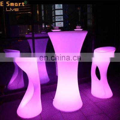 Led Furniture Bar Light Counter Indoor Plastic Rechargeable Glowing Party Table photo-3
