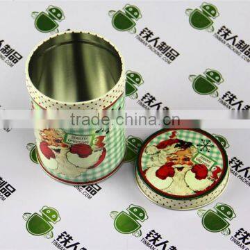 Santa Claus Christmas holiday gift household items coin storage new year gift tin tea box