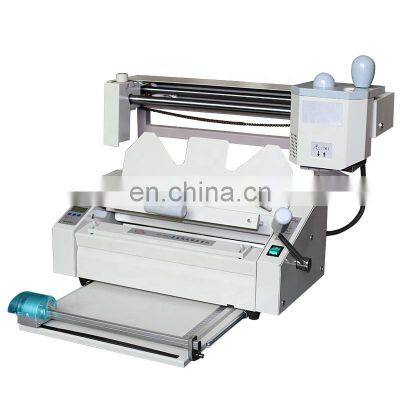 Manual book binding machine with hot glue square back desktop book perfect binding machine