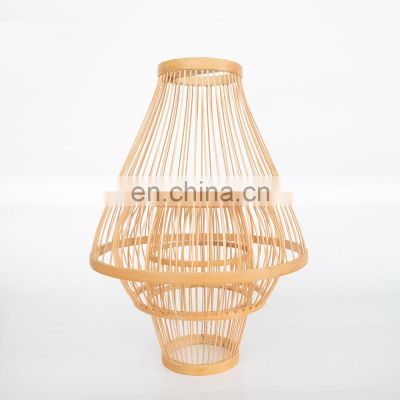 Unique High Quality New Model Bamboo Pendant Light Hanging Lampshade Ceiling Light Vietnam Supplier