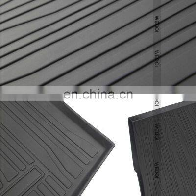 Floor Trunk Mat Carpet Factory Wholesale TPE Custom Fit For ID4 CROZZ Protective Floor Mat 3PCS Waterproof Car Truck Custom