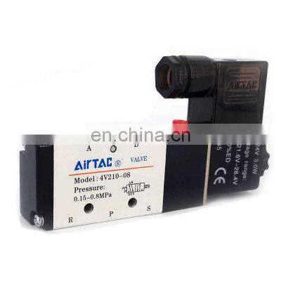 NEW orignal Airtac Solenoid valve airtac solenoid valve wiring diagram 4v210-08 4V110-06  AC220V in stock