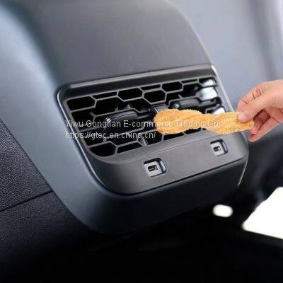 2023 Interior Accessories Rear Exhaust Air Condition Vent Outlet Decorative Cover For Tesla Model Y photo-4