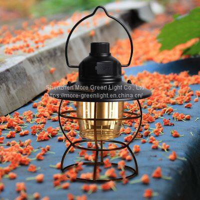 Camping Lanternes Rechargeable Power Bank Dimmable Stepless Vintage Camping Lightings Camping Lamp photo-5