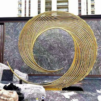 Stainless Steel Manufacturer Stainless Steel Mirror Sculpture Park Square Landscape Sculpture Ornament Metal Sculpture photo-4