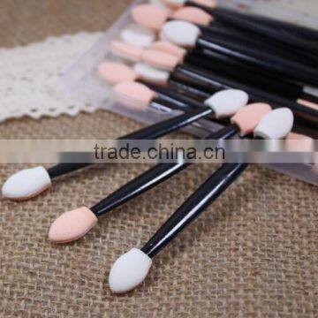 Double head beauty cosmetic eyeshadow sponge applicator,eyeshadow makeup brush