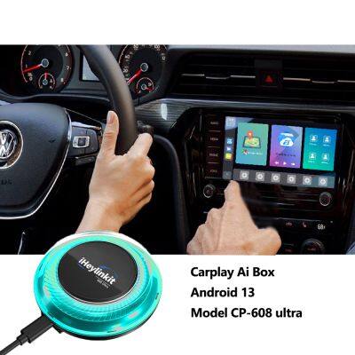 IHeylinkit Carplay Android 13 ai Box 128G Youtube/Netflix , Wireless CP AA USB Plug and Play photo-2