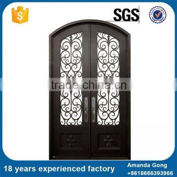 Modern Design Wrought Iron Main Grille Door Design photo-5